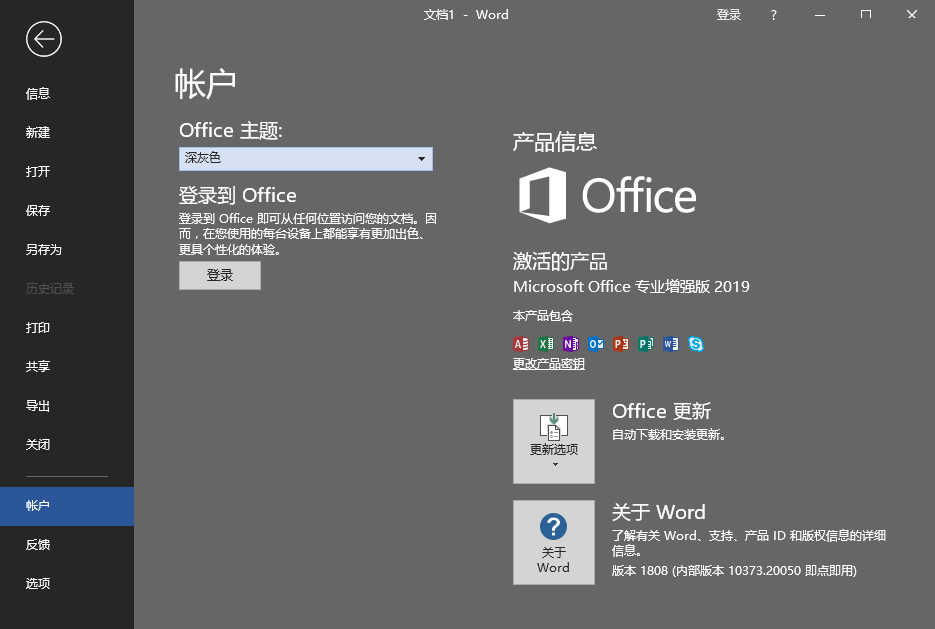 微软Office201924年10月授权版